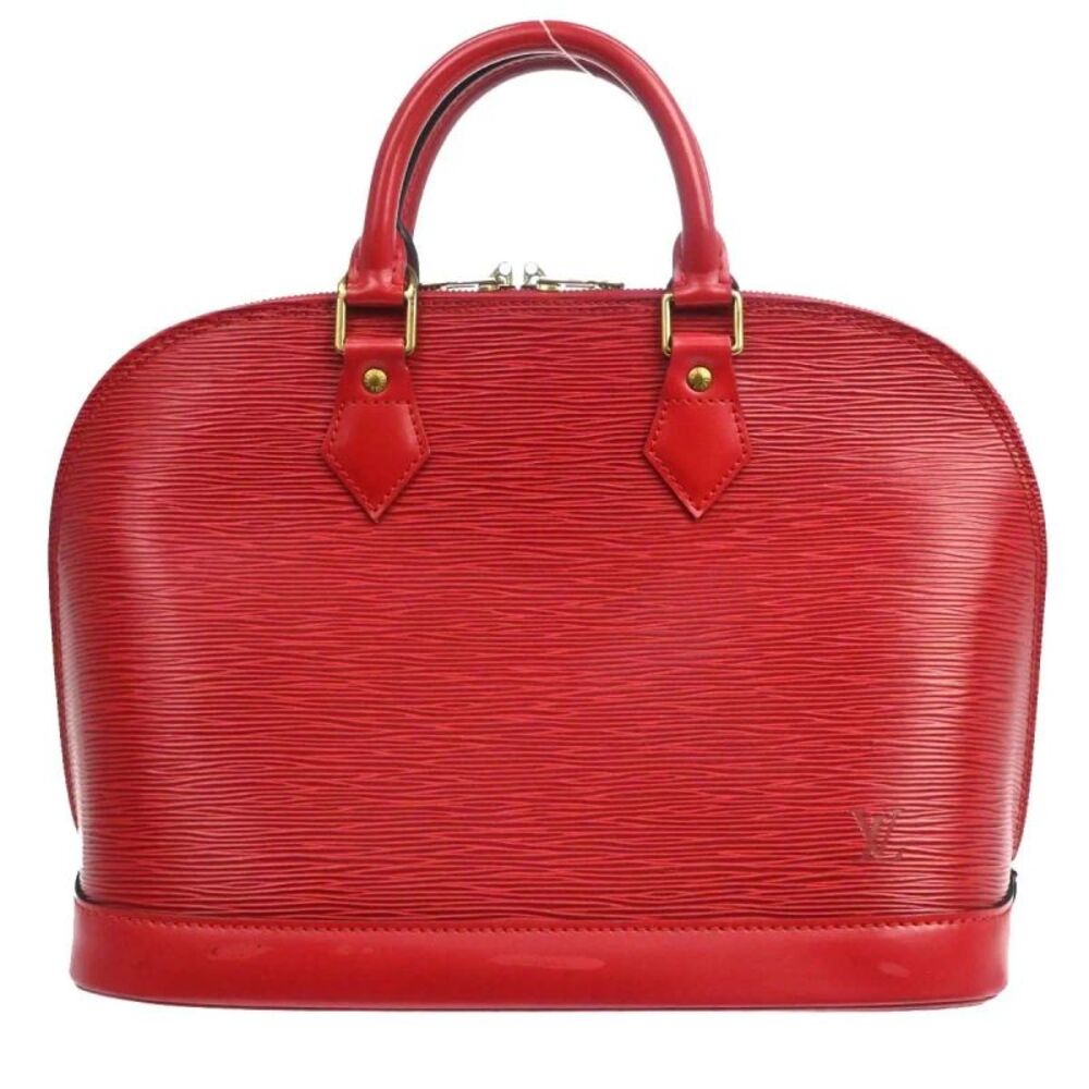 Louis Vuitton Alma Epi Red Leather Handbag